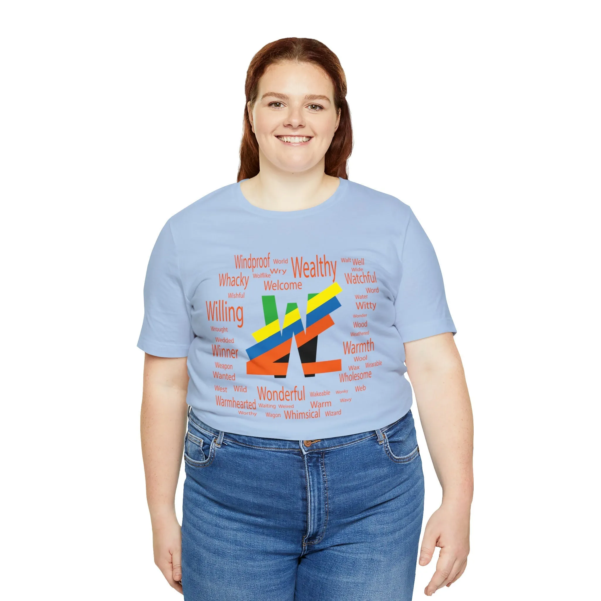 W Alphabet tees | Witty design Spelling m23 T-shirt Design | Wool Streetwear | Warm streetstyle Winner Casual shirt