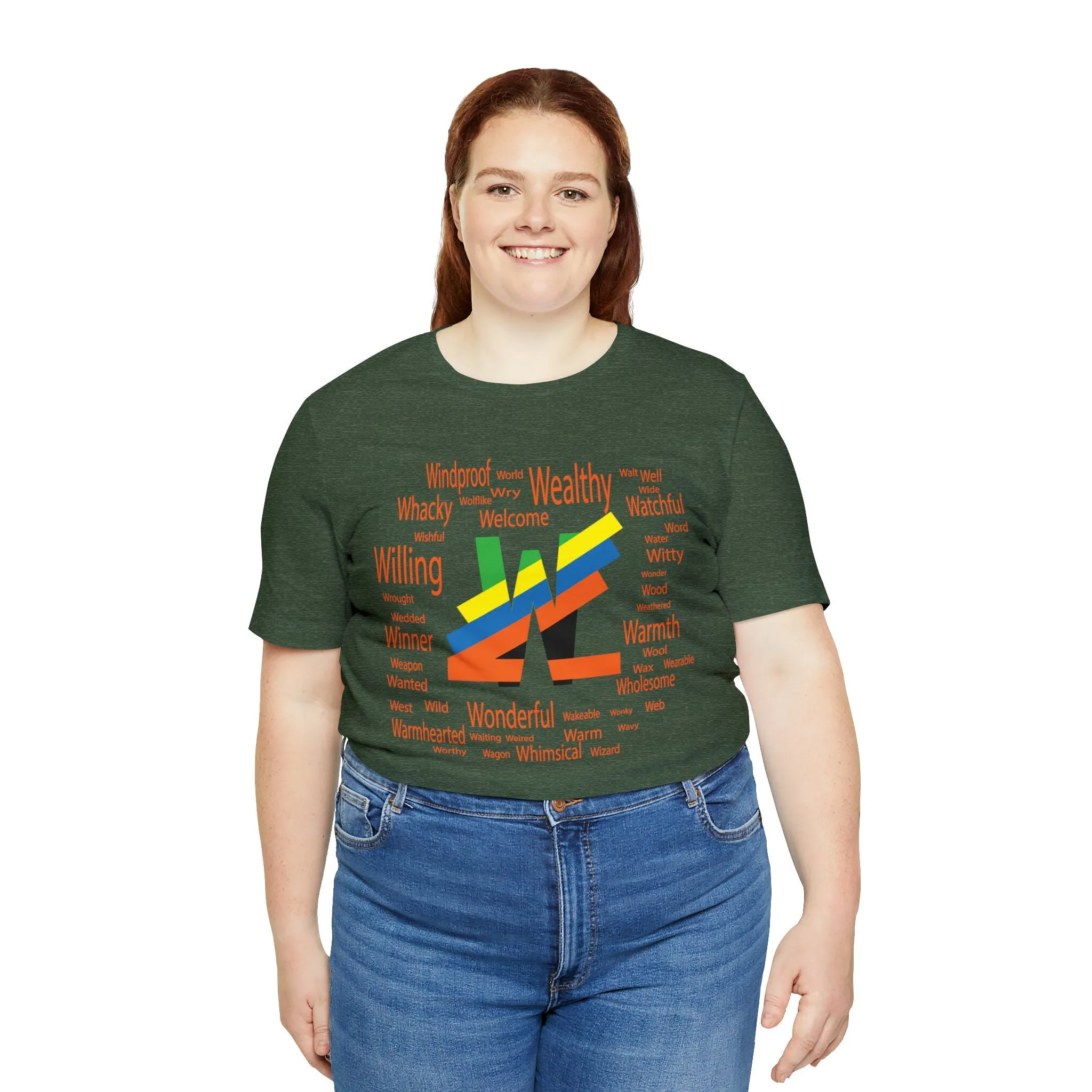 W Alphabet tees | Witty design Spelling m23 T-shirt Design | Wool Streetwear | Warm streetstyle Winner Casual shirt