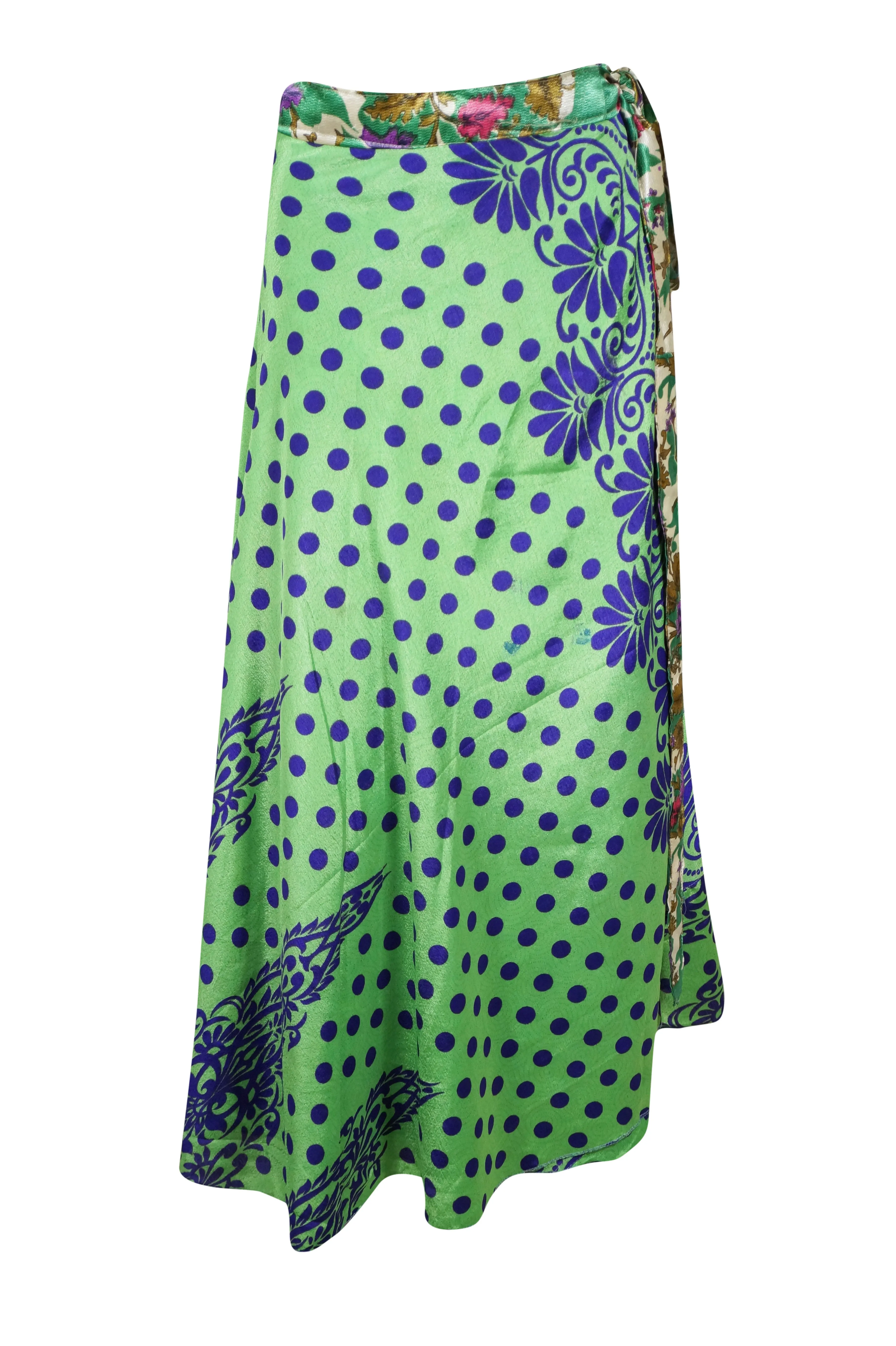 Women's Pink Purple Reversible Long Wrap Skirt One size