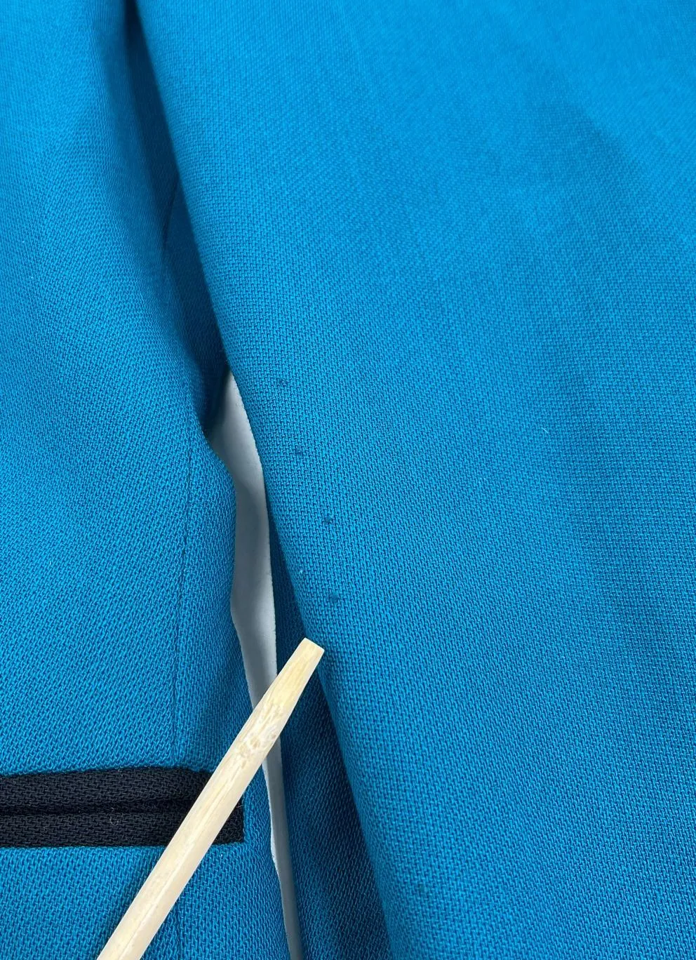 Women's Teal Black Accent Classic Blazer Jacket - No Tags