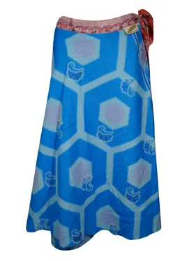 Womens Wrap Skirt Pink Floral Skirt  One size